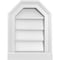Ekena Millwork Octagonal Top Surface Mount PVC Gable Vent w/ 2"W x 2"P Brickmould Sill Frame, 12"W x 16"H GVPOT12X1603SN - alternate 1